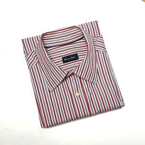 Massimo Dutti Striped Fitted Button Down Shirt, Long Sleeves size XL